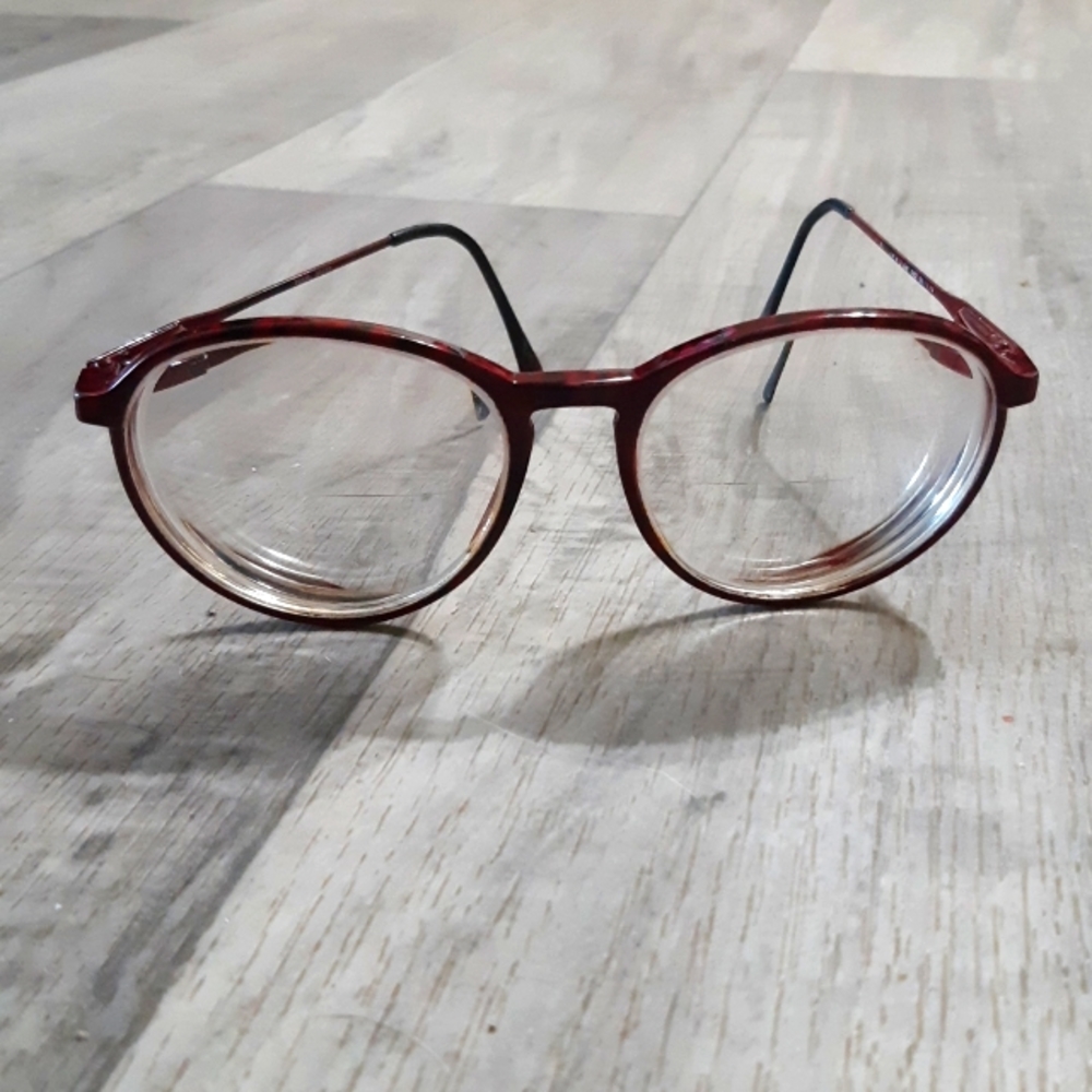 Big Thin Frame Glasses Round Frames - image 2